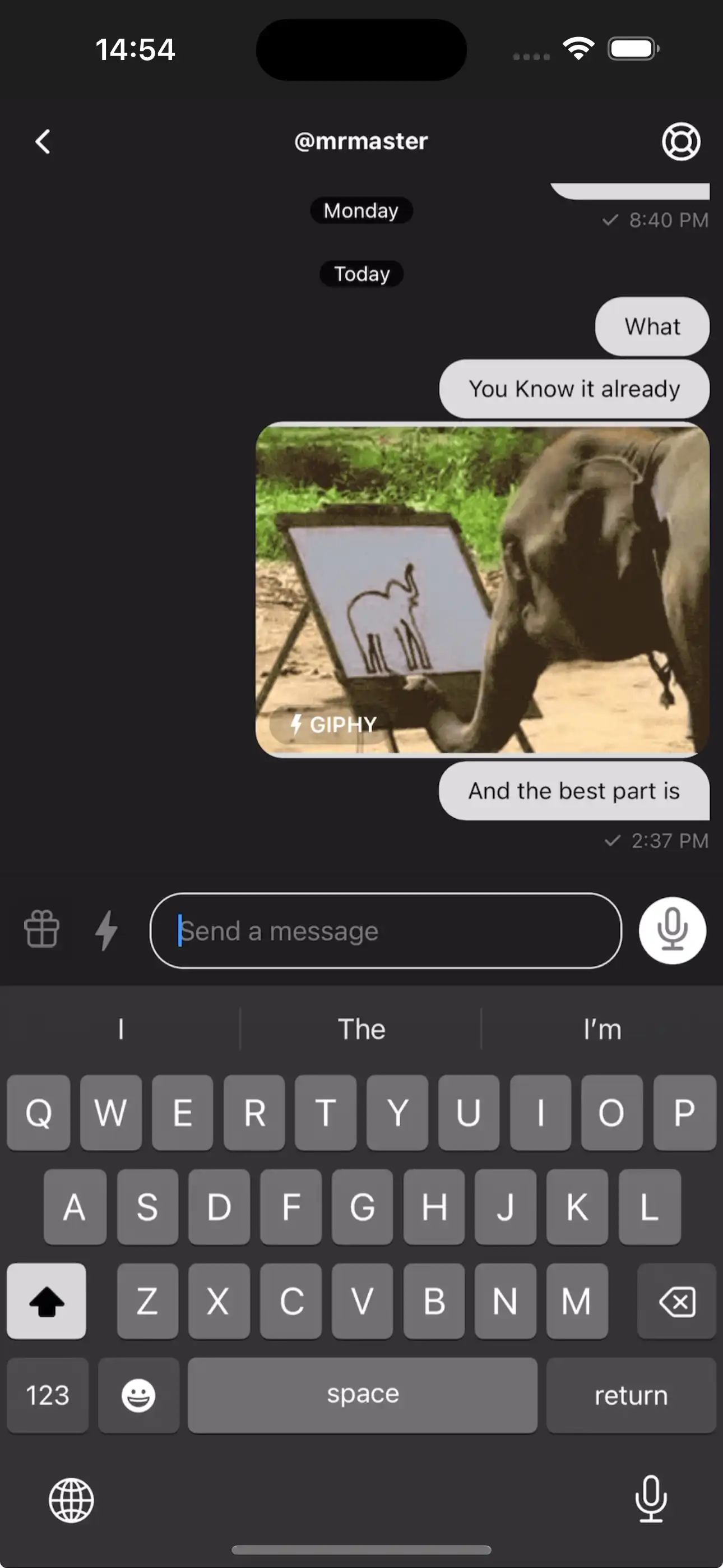 Gift and chat feature